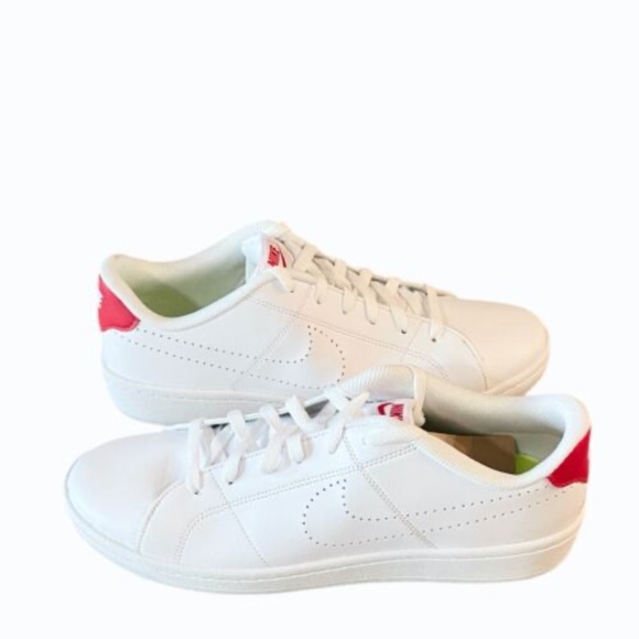 Nike Court Royale 2 Mens White‎ Red Leather Sneaker Shoes Size 10 main image 2
